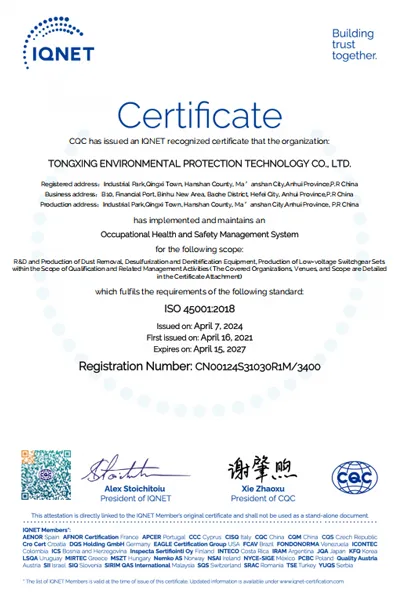 occupational health and safety management system certification